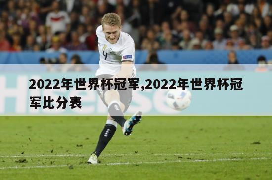 2022年世界杯冠军,2022年世界杯冠军比分表