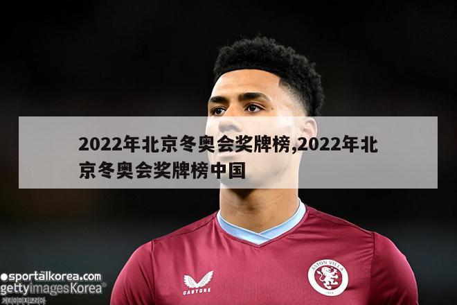 2022年北京冬奥会奖牌榜,2022年北京冬奥会奖牌榜中国