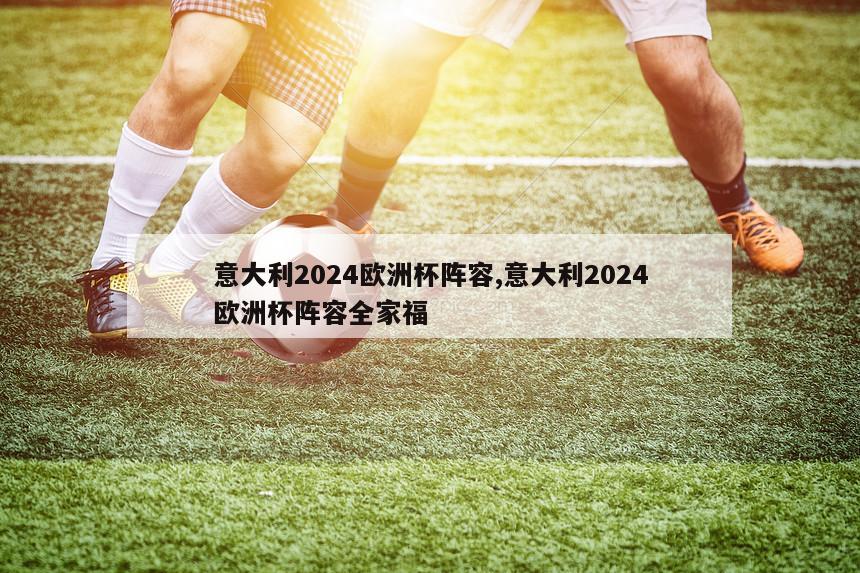 意大利2024欧洲杯阵容,意大利2024欧洲杯阵容全家福